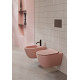 Унитаз подвесной безободковый GSI Pura 550x360 мм Swirlflush Blush Matte 8815FR524