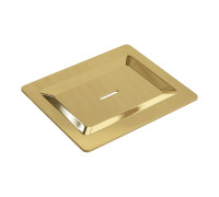 Мыльница накладная Boheme Space с латунной чашей золото 10966-G-SOAP