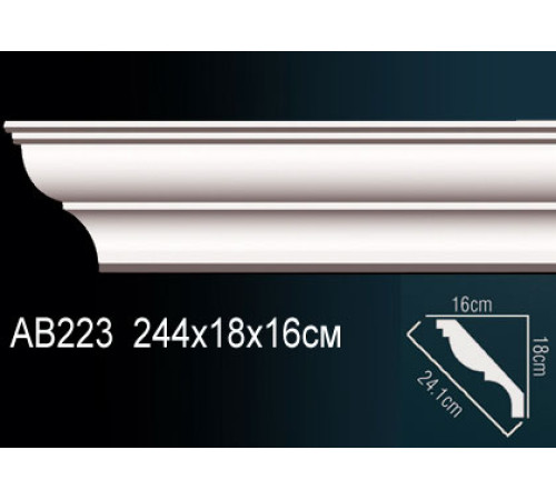 Карниз потолочный Perfect AB223 полиуретановый AB223