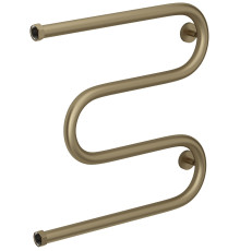 Полотенцесушитель водяной Сунержа М-образный 510х528 мм с полкой золотой шёлк матовый 32-4007-5050