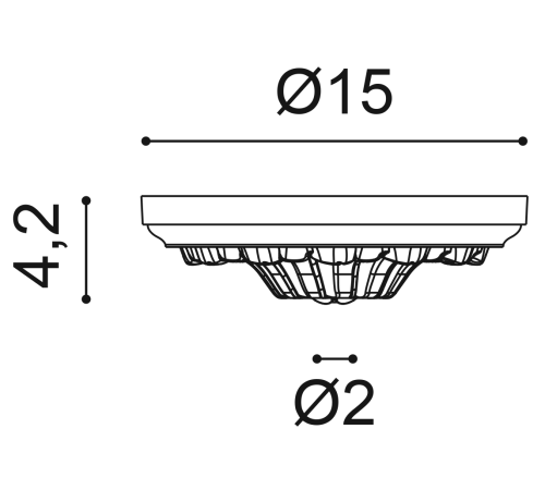 Розетка потолочная Orac Decor R10 R10