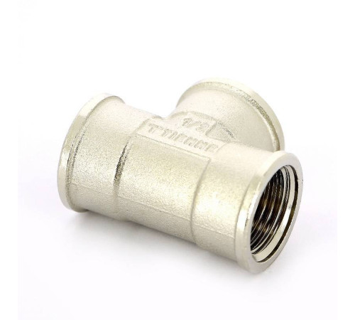 Тройник никелированный Tiemme 1/2 ВР-ВР-ВР 1500061