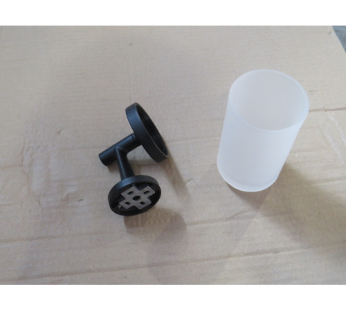 Стакан с держателем Duravit Starck T черный матовый 0099314600 (Уценка)