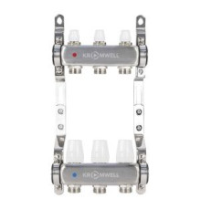 Коллекторный блок Kromwell 1x3/4 EK 3 выхода с термостатическими вставками KW.SM6500635