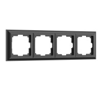 Рамка из пластика на 4 поста Fiore черный W0042208