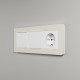 Рамка из поликарбоната на 3 поста Split айвори/белый, soft-touch W0033066