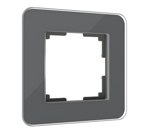 Рамка из стекла на 1 пост Elite графит W0012440