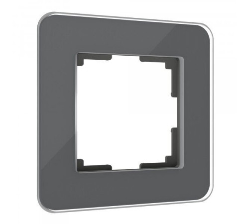 Рамка из стекла на 1 пост Elite графит W0012440
