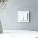 Рамка из стекла на 1 пост Senso белый soft-touch W0013101