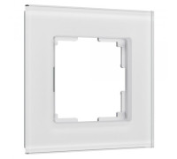 Рамка из стекла на 1 пост Senso белый soft-touch W0013101