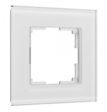Рамка из стекла на 1 пост Senso белый soft-touch W0013101