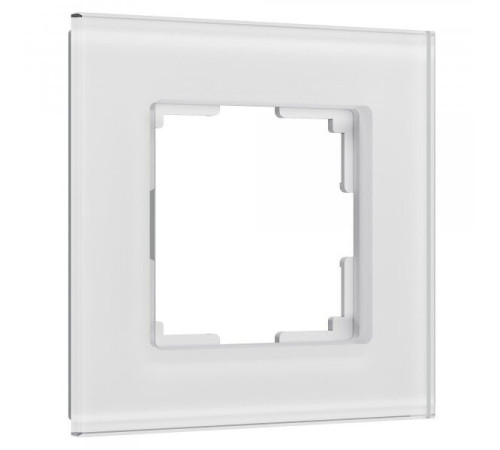 Рамка из стекла на 1 пост Senso белый soft-touch W0013101