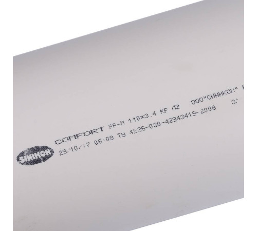 Труба канализационная Sinikon Комфорт 110 мм 1000 мм 500089.K