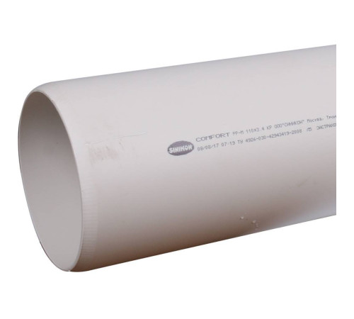 Труба канализационная Sinikon КОМФОРТ ПЛЮС 110 мм 3000 мм 500095.K