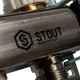 Коллектор из нержавеющей стали STOUT в сборе с расходомерами 3 выхода SMS 0907 000003