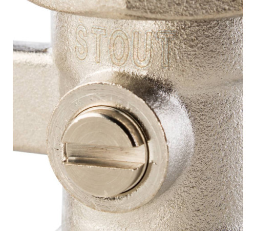 Узел нижнего подключения радиатора STOUT прямой 3/4 для двухтрубной системы SVH-0002-000020