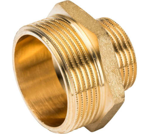Ниппель переходной STOUT 1 1/2х1 НР-НР латунный SFT-0003-001121
