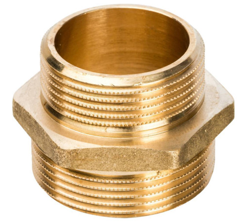 Ниппель переходной STOUT 1 1/2х1 1/4 НР-НР латунный SFT-0003-112114