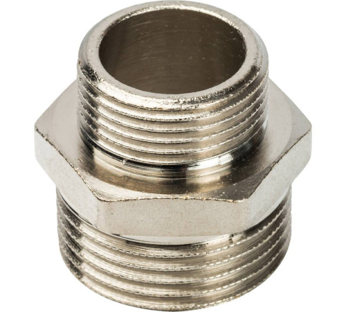 Ниппель переходной STOUT 1x3/4 НН никелированный SFT-0004-000134