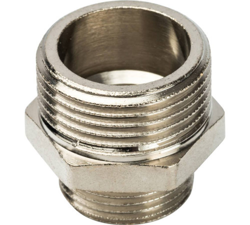 Ниппель переходной STOUT 1x3/4 НН никелированный SFT-0004-000134