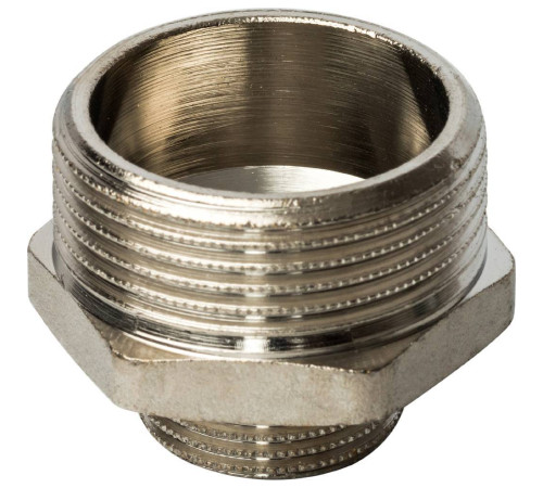 Ниппель переходной STOUT 1 1/4x3/4 НН никелированный SFT-0004-011434