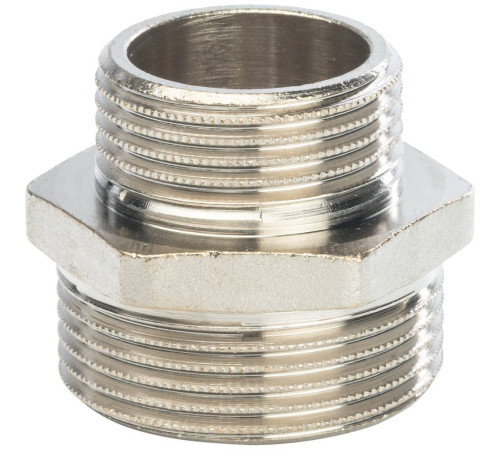 Ниппель переходной STOUT 1 1/4x1 НН никелированный SFT-0004-001141