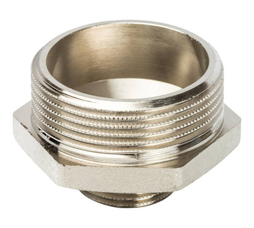 Ниппель переходной STOUT 1 1/2x3/4 НН никелированный SFT-0004-011234