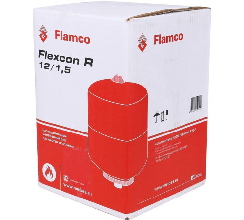 Расширительный бак для отопления Flamco Flexcon R 12 л 6 бар 16014RU