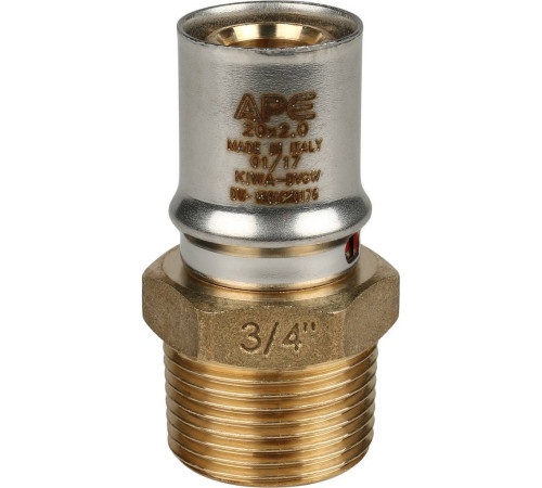 Переходник STOUT прессовый с наружной резьбой 3/4 x 20 мм SFP-0001-003420