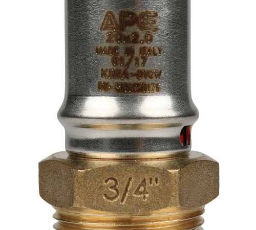 Переходник STOUT прессовый с наружной резьбой 3/4 x 20 мм SFP-0001-003420