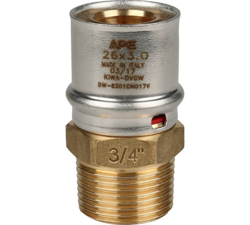 Переходник STOUT прессовый с наружной резьбой 3/4 x 26 мм SFP-0001-003426