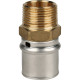 Переходник STOUT прессовый с наружной резьбой 3/4 x 26 мм SFP-0001-003426