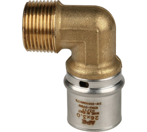 Угольник-переходник STOUT 3/4х26 мм с наружной резьбой пресс SFP-0011-003426
