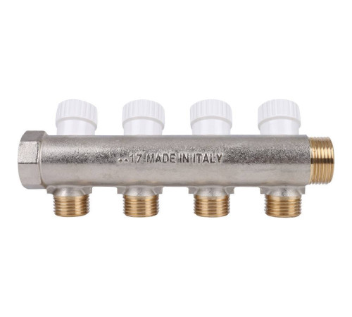 Коллектор распределительный STOUT 3/4 на 4 отвода 1/2 ВР SMB 6851 341204