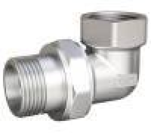 Сгон разъемный угловой LD Pride DN20 3/4 ВР/НР латунь никелированная LD.67.534.20