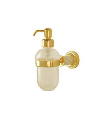 Дозатор для жидкого мыла подвесной Boheme Murano золото 10912-W-G