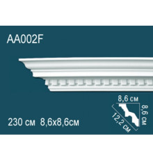 Карниз потолочный Perfect AA002F гибкий полиуретановый с рисунком 100x100x2000 мм AA002F