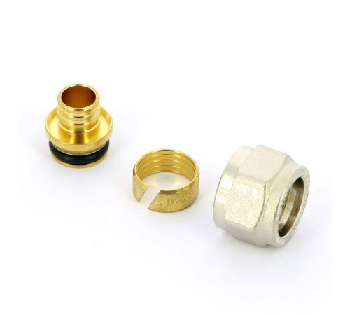 Соединитель обжимной Uni-Fitt 16x2.0 мм - 1/2 конус для полиэтиленовых труб 681N1612