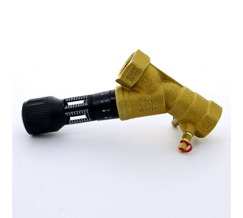 Клапан балансировочный ручной Cimberio CIM 747OT 1 1/2 ВВ с 2 ниппелями CIM 747OT N 1 1/2