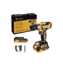 Дрель-шуруповерт аккумуляторная DEKO DKCD20-Li 20 В 2x2.5 Ач Case 085-1123