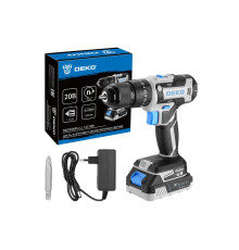 Дрель-шуруповерт аккумуляторная ударная DEKO DKCID20FU-Li 20 В 1x2.0 Ач 083-1119
