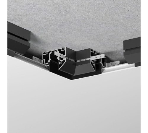 Slim Magnetic Коннектор угловой внутренний для шинопровода в натяжной потолок черный 85204/00 85205/00