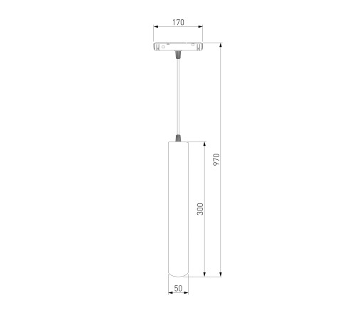 Slim Magnetic P01 Трековый светильник 6W 4200K черный 85014/01 85014/01