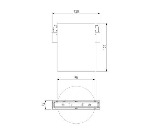 Slim Magnetic Трековый светильник 12W 4200K Solo чёрный 85054/01 85054/01