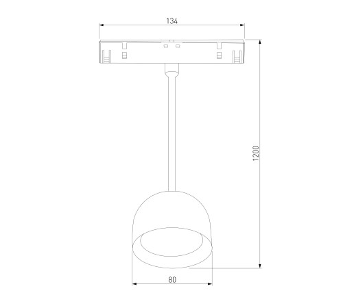 Slim Magnetic Трековый светильник 8W 4000K Uno (черный) 85126/01