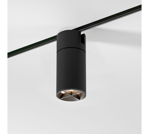 Slim Magnetic Трековый светильник с инновационной антибликовой решеткой 13W 4000K Kars черный 85524/01