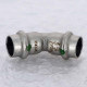 Угольник пресс 45° Viega Sanpress Inox 15 мм нержавеющая сталь 435776