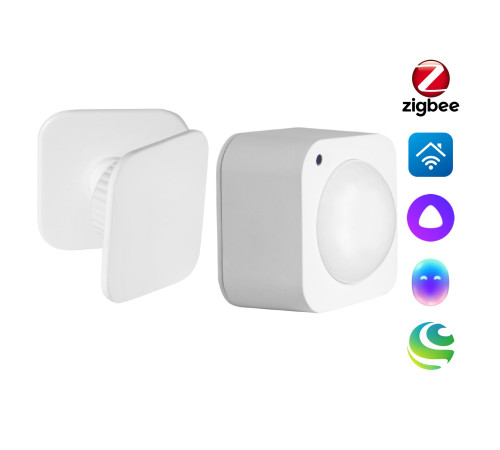 Датчик движения и освещенности Zigbee с кронштейном HOMMYN SQMB360MBS30ZB