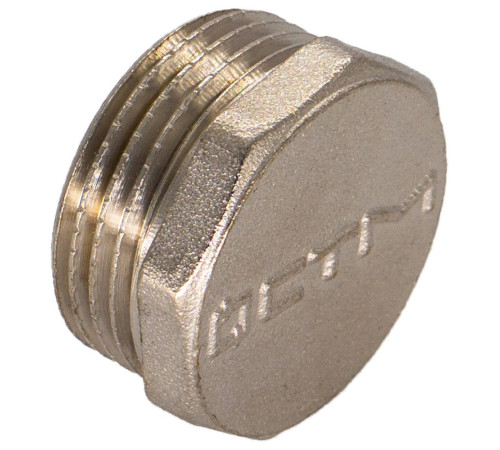 Заглушка латунная СТМ 1 1/2 НР наружная резьба 1222078
