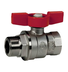 Кран шаровой Giacomini R854 полнопроходной ВР-НР 1/2 бабочка R854X023